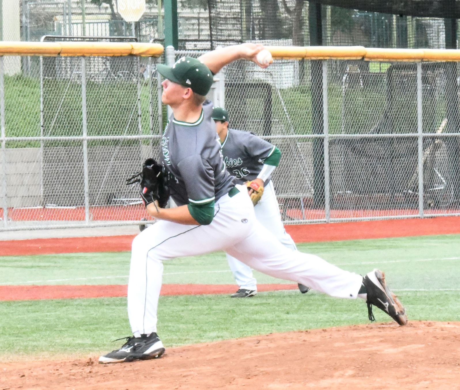 The East Los Angeles College baseball team defeated Compton College 11-1 and pitcher Paul Kosanovich (2-2) got the win. His 2.31 ERA ranks him at No. 41 in the state from over 400 pitchers. (photo by DeeDee Jackson)