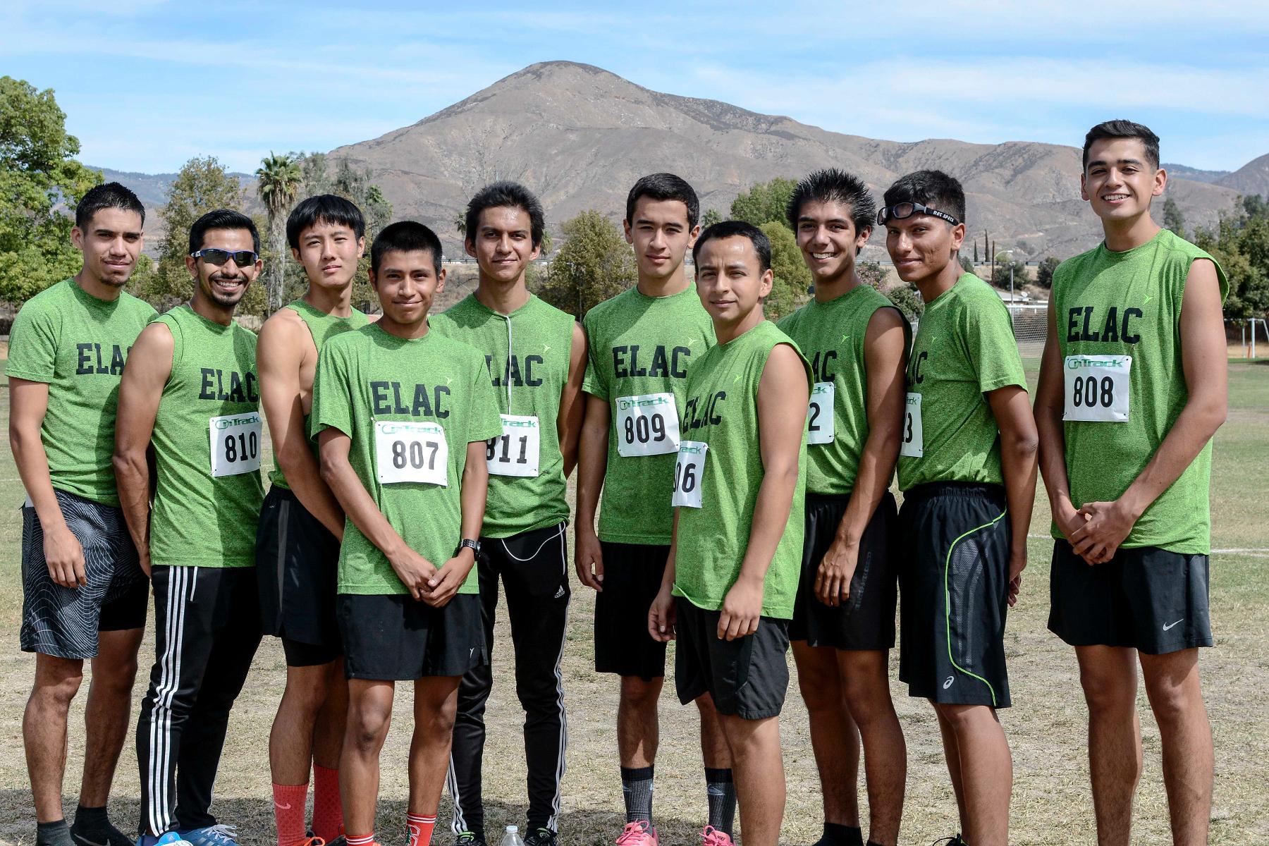 The men's cross country team each individually ran their fastest times of the season in the San Bernardino Valley College Invitational Friday, Oct. 7 and placed seventh overall. (Photo by Tadzio Garcia)