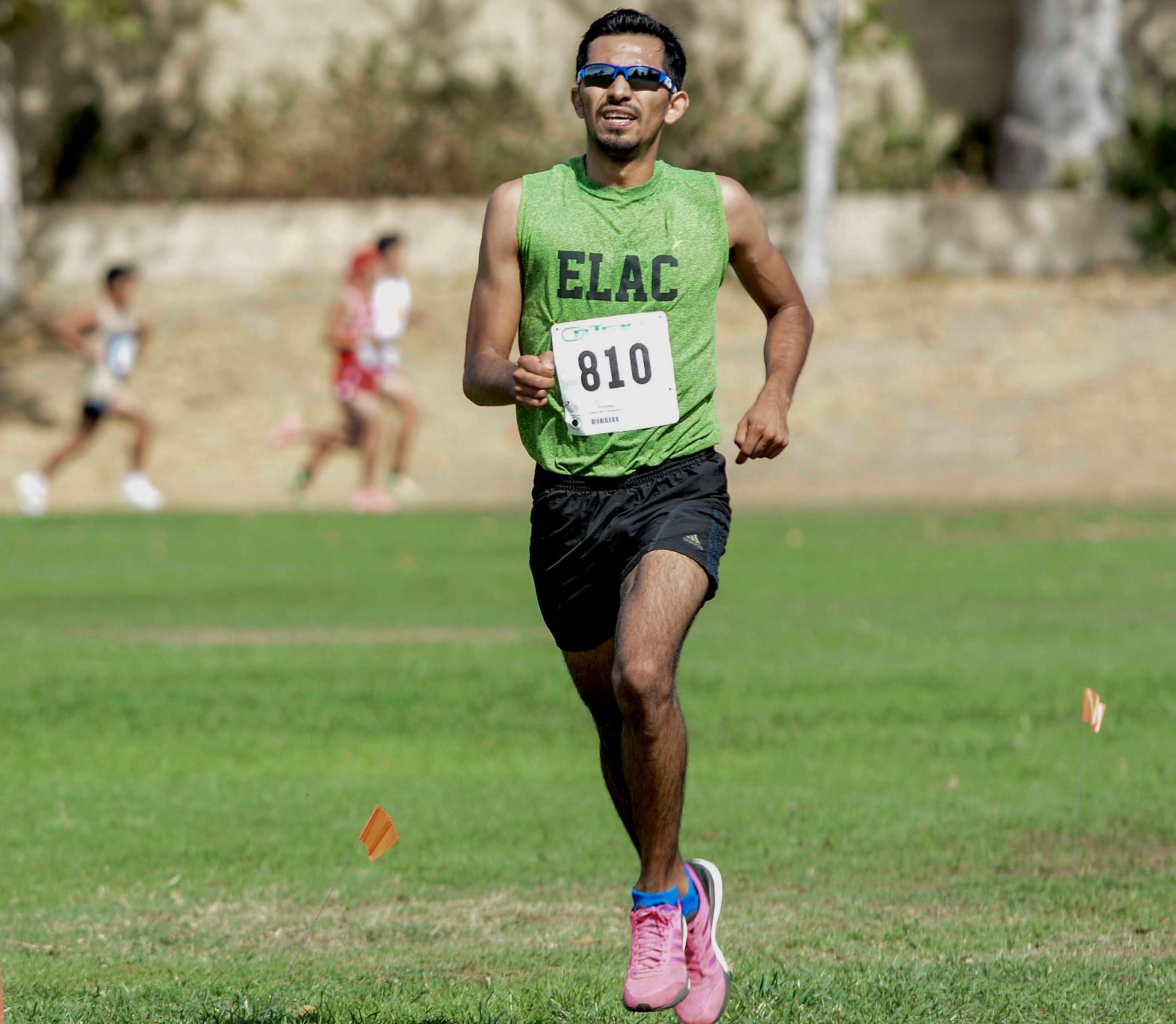 East Los Angeles College freshman Martin Perez placed second at the Santiago Canyon College Invitational on Sept. 30. The Huskies placed second in the overall team competition. (Photo by Tadzio Garcia)