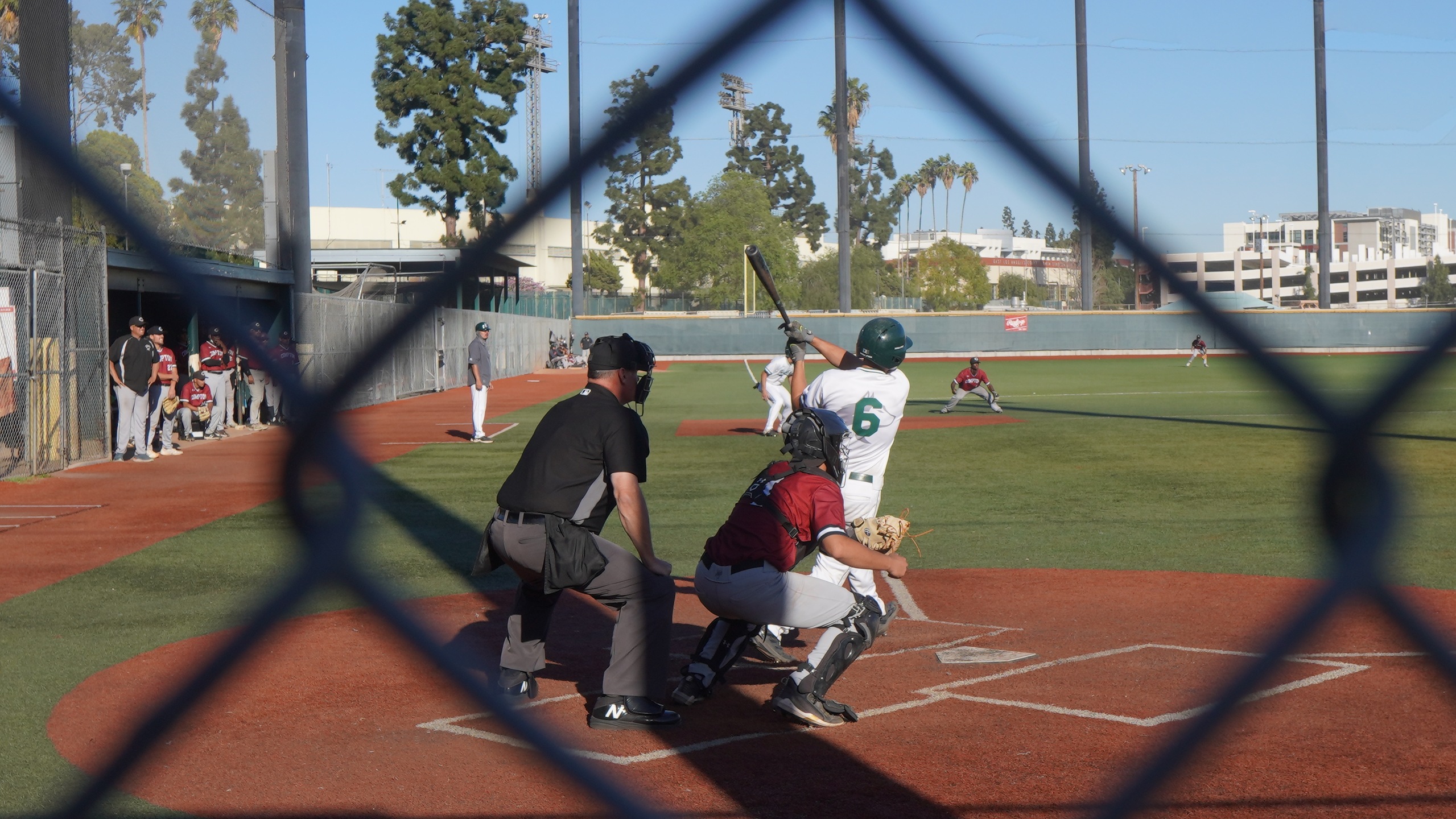 #6 Daniel Vierra swings and hits a ball through the right-center gap in the infield for the game winning hit.