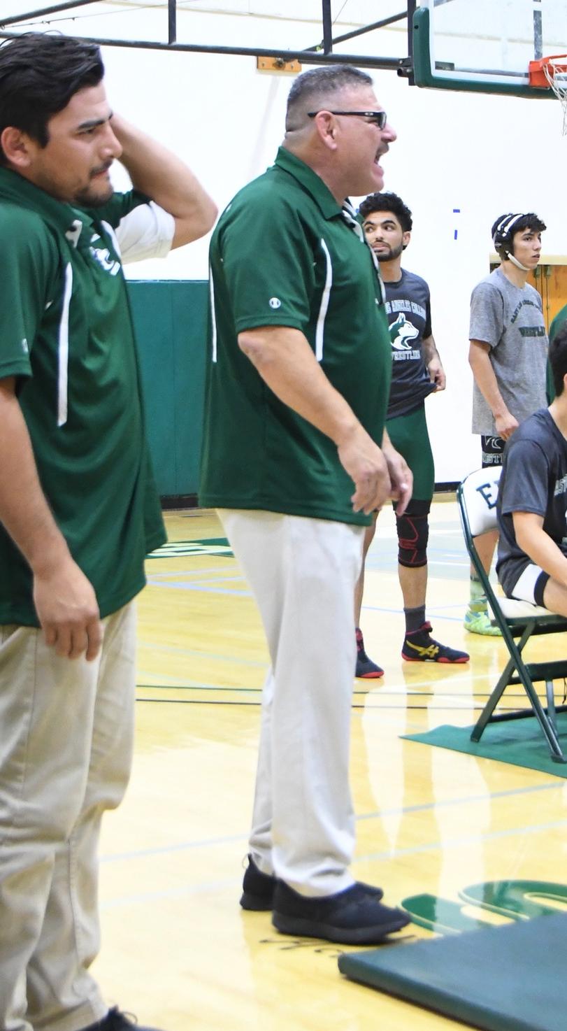 Ralph Valle shouts instructions during match 2019