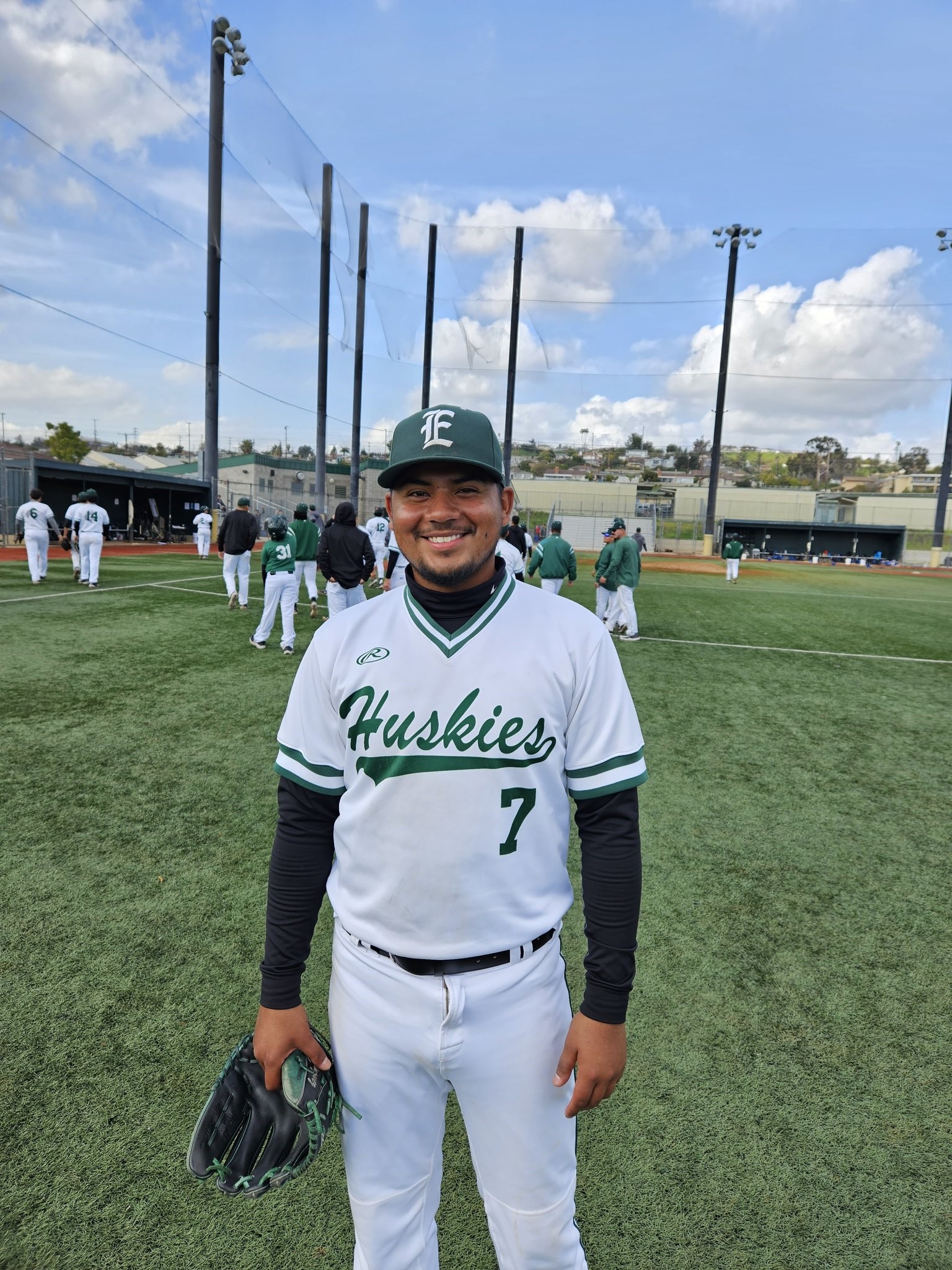 Paco Dominguez after his complete game shutout of LA Harbor College
